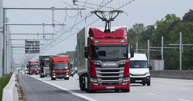 Germany is opening its first electric highway for trucks