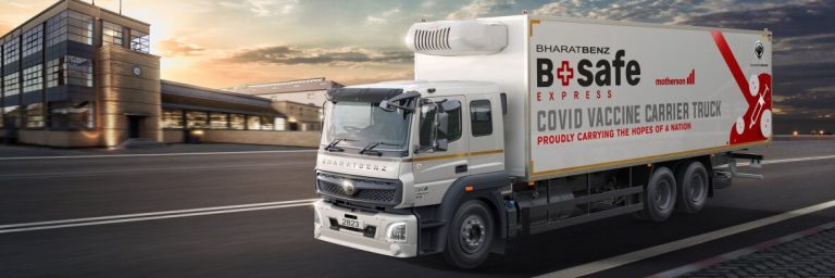 Daimler Trucks unveils BharatBenz Reefer Truck for Vaccine Transportation in India