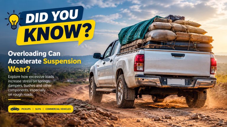 Overloading accelerates suspension wear on pickups, SUVs and commercial vehicles. Learn how to protect components and reduce repair costs.
